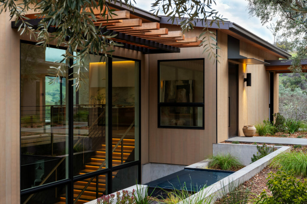 The newly built home of Steve Lacy and Debbie Thomas in Alexander Valley. (Eileen Roche/Sonoma Magazine)