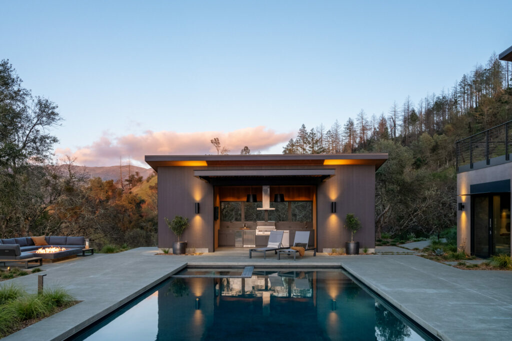 The newly built home of Steve Lacy and Debbie Thomas in Alexander Valley. (Eileen Roche/Sonoma Magazine)