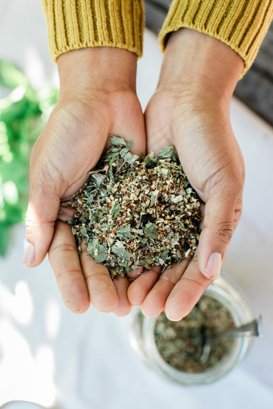 A tea blend from Plant Magic by Ndidi, a Santa Rosa-based line of hand-blended, small batch organic teas and other wellness elixirs from Jennifer Ilonzeh. (Eileen Roche/Sonoma Magazine)
