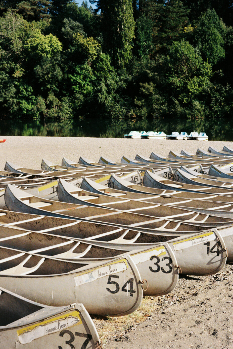 Canoes by the Russian River
