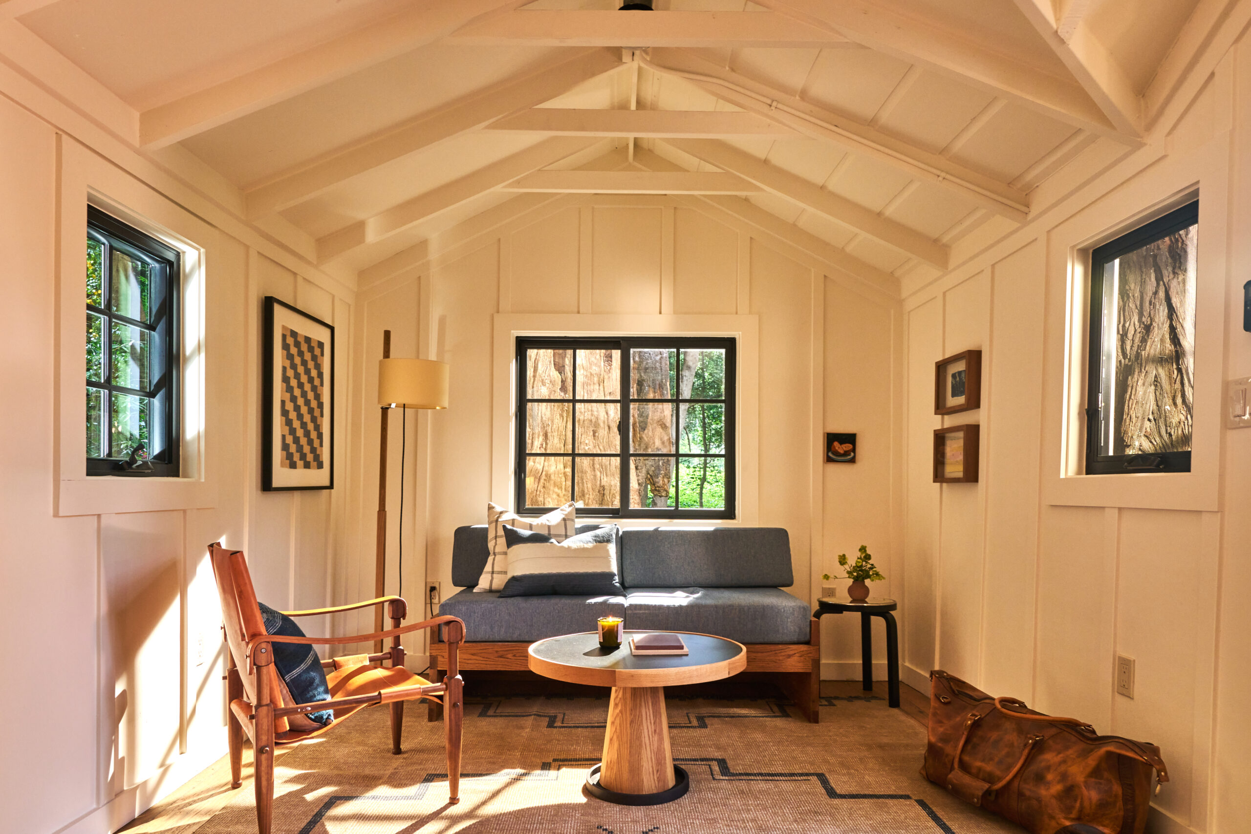 A redone cabin at luxury Dawn Ranch in Guerneville