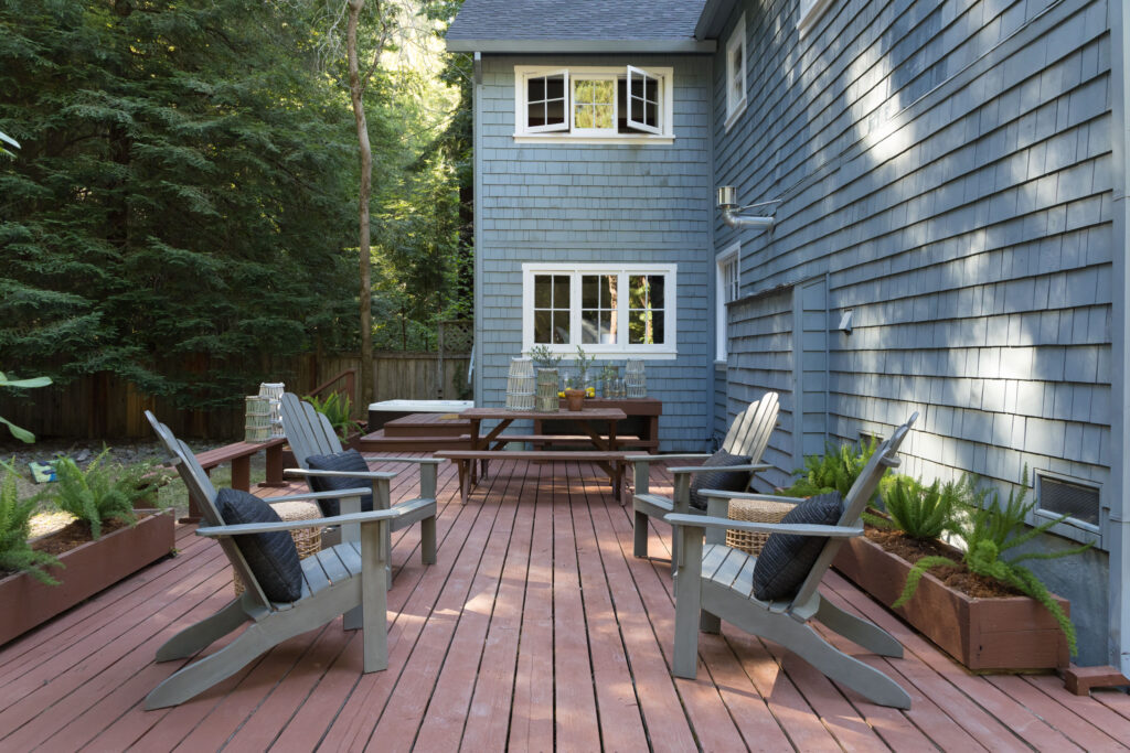 Backyard deck. (Peter Lyons)