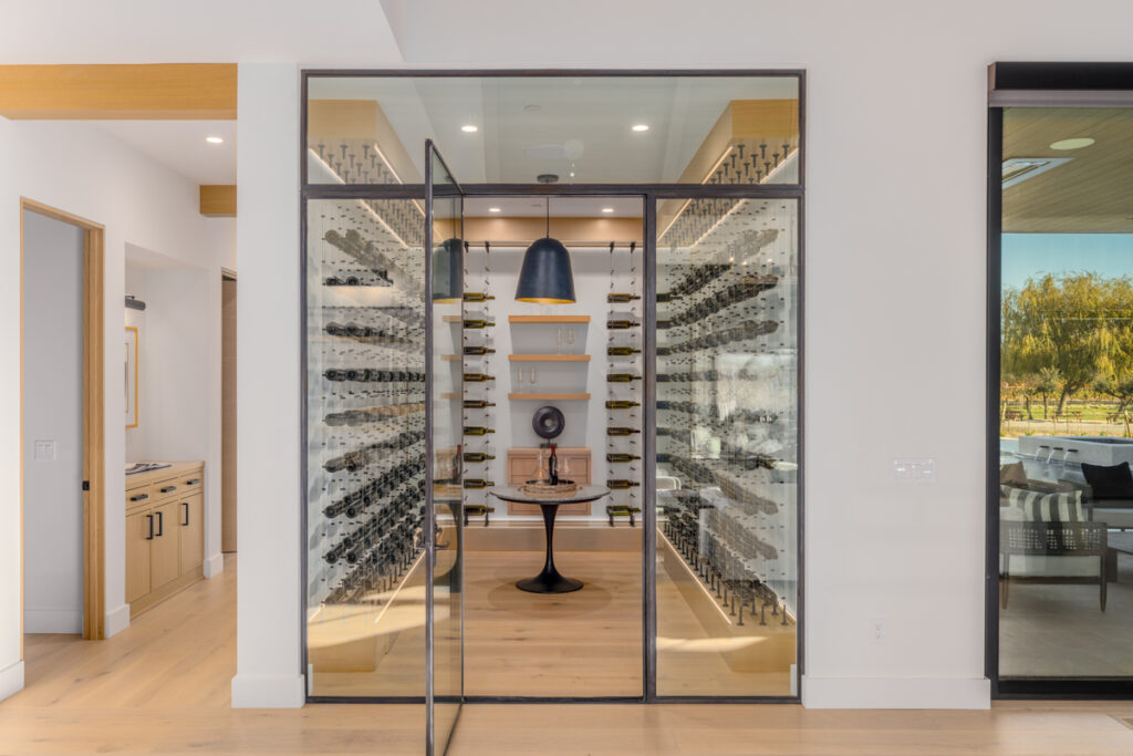 Wine cellar. (Paul Rollins Photography)