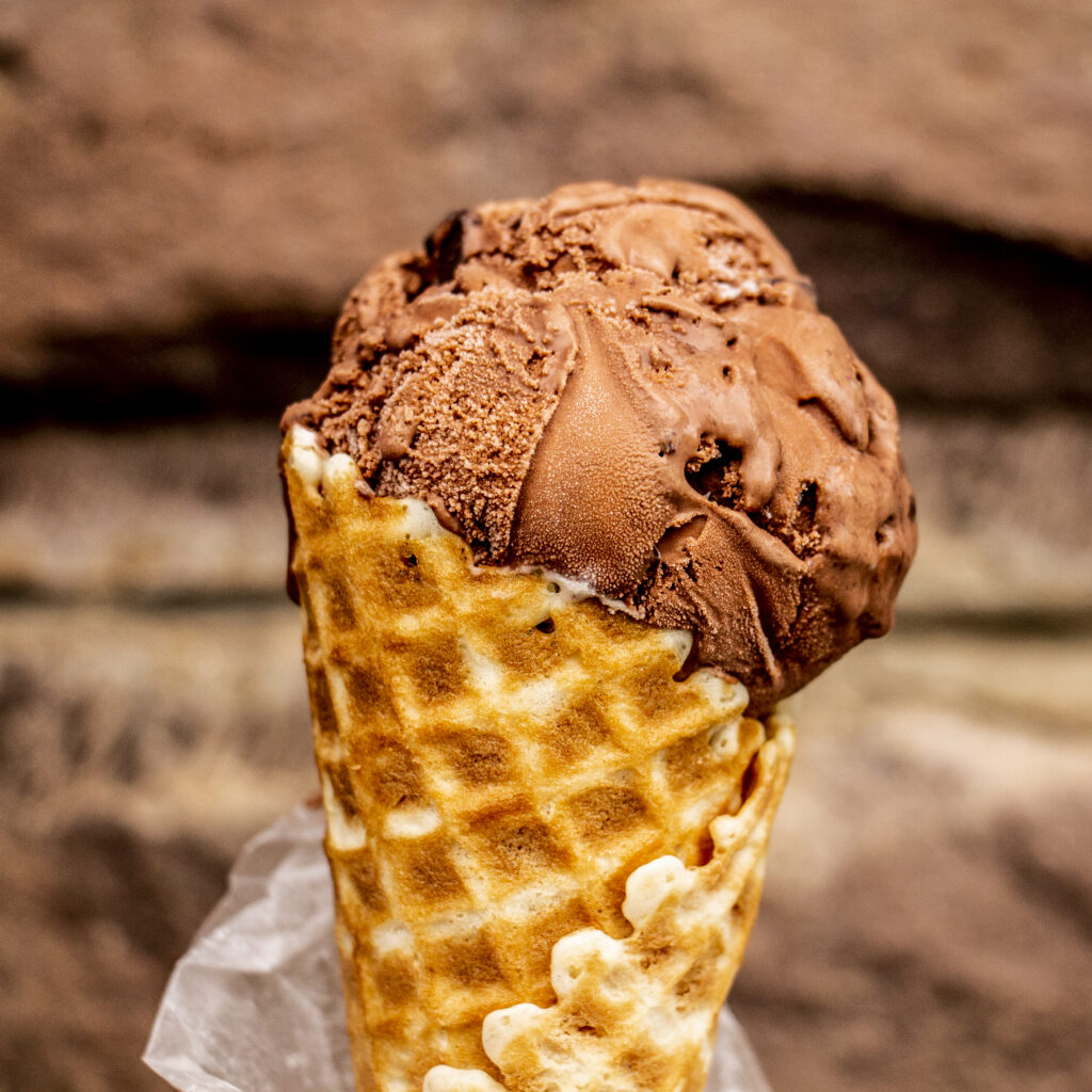 Sweet Scoops serves housemade ice cream and waffle cones in Sonoma. (Karen Kizer)