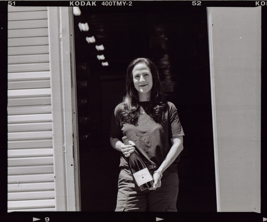 Bibiana Gonzáles Rave of Cattleya Wines, Alma de Cattleya and Shared Notes. Photo developed in the 2021 Cattleya ‘The Reward’ Syrah. (James Joiner/Sonoma Magazine)