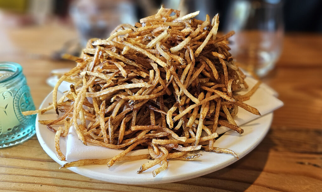 The legendary shoestring fries from Bistro Ralph. Gone, but not forgotten. (Heather Irwin)