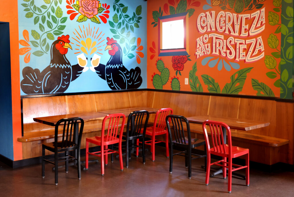 A mural by Sonoma County-based artist Blanca Molina at Henhouse Brewing Company in Santa Rosa. (Beth Schlanker / The Press Democrat)