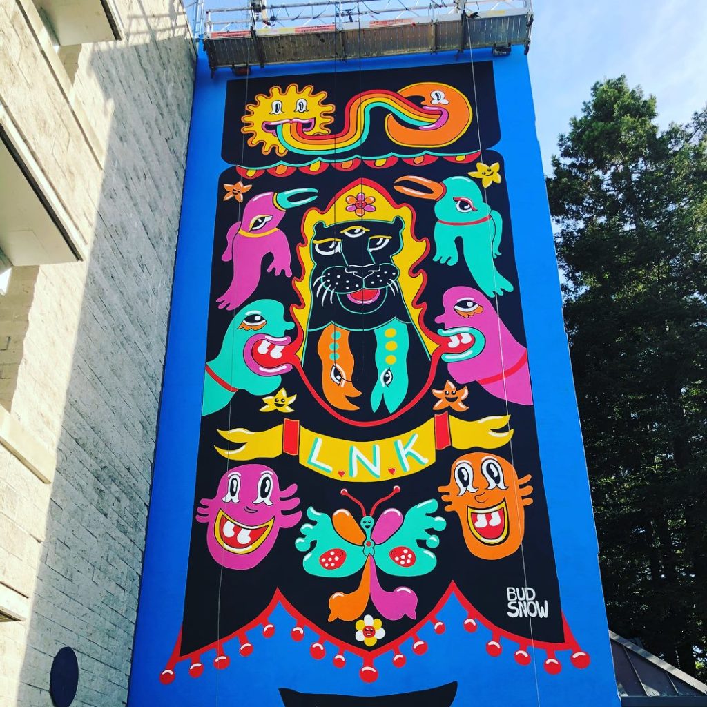 Laura Kelly Memorial Mural by Bud Snow