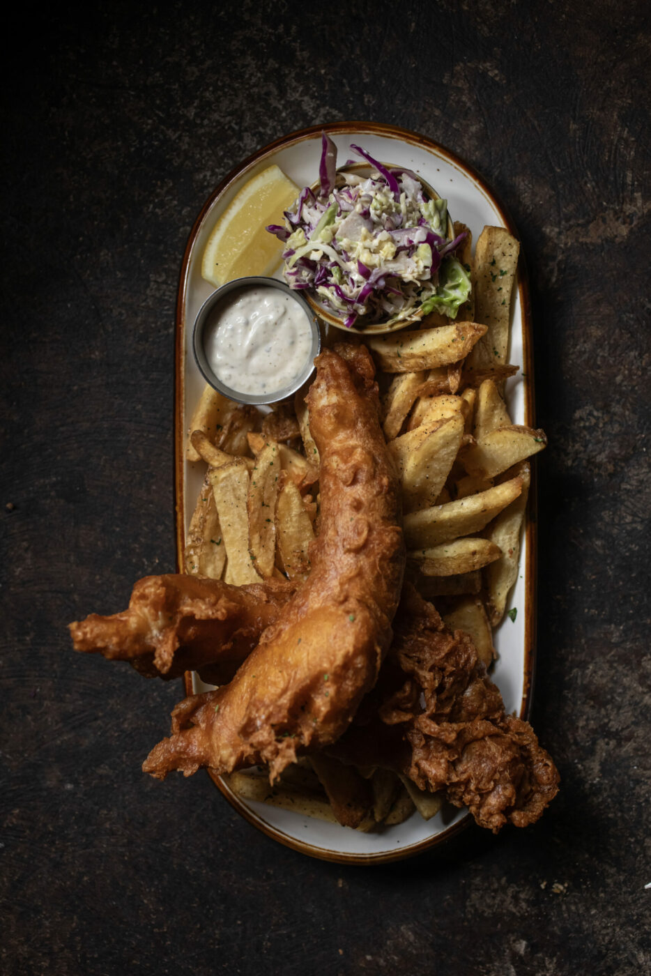 Fish and chips at The Goose & Fern restaurant in Santa Rosa, Sonoma County