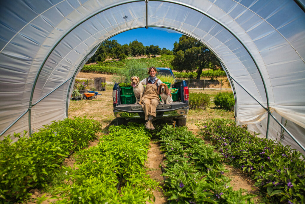 Chef/farmer Katina Connaughton at SingleThread Farm