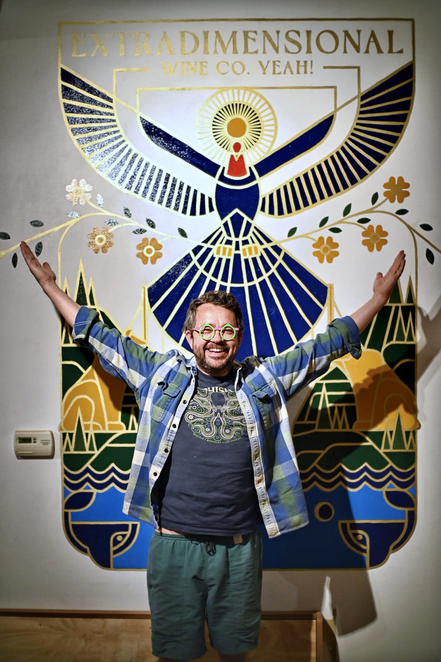 Hardy Wallace, owner of Extradimensional Wine Co. Yeah! in Sonoma. 