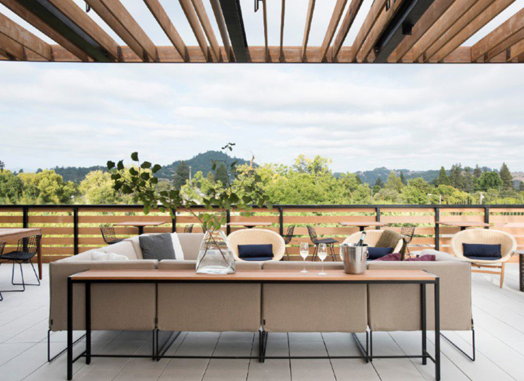 The Rooftop Bar at Harmon Guest House in Healdsburg. (Courtesy of Harmon Guest House)