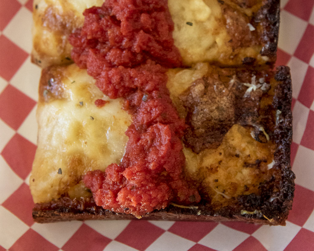 Detroit-style pizza at Acre Pizza in Sebastopol. (Heather Irwin)
