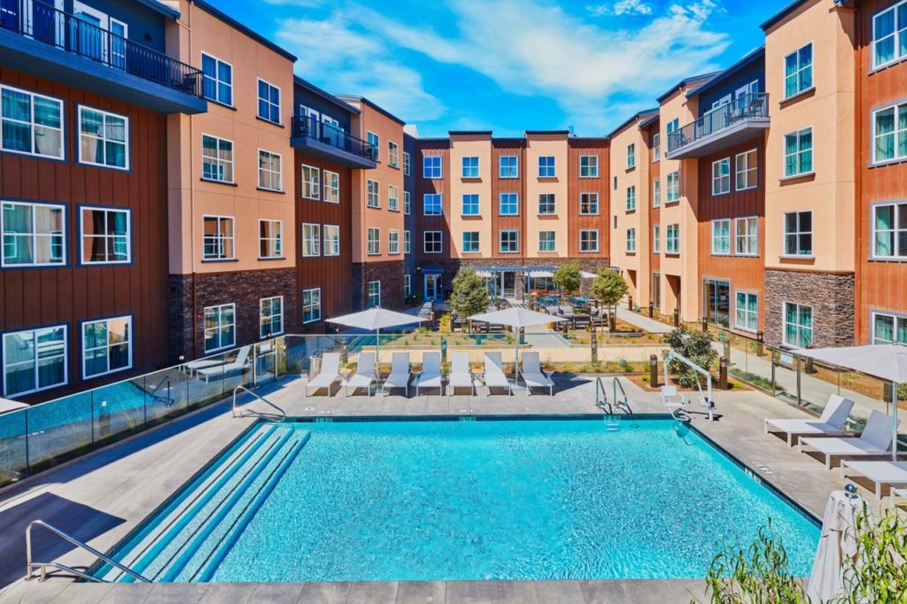 The pool at Hotel Trio in Healdsburg. (Hotel Trio)