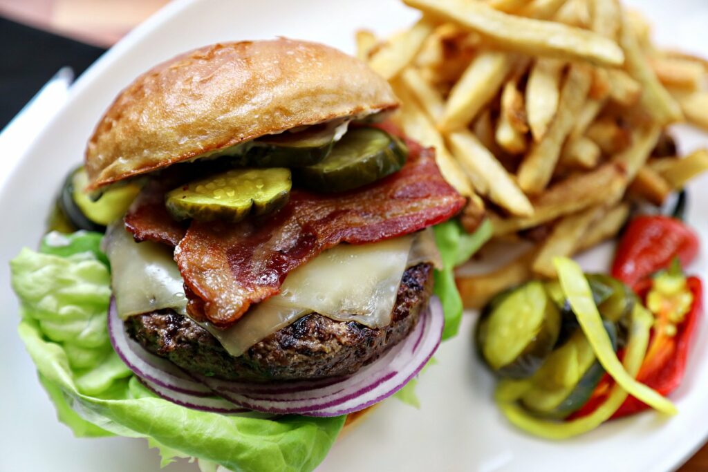 best burger from Jackson’s Bar and Oven