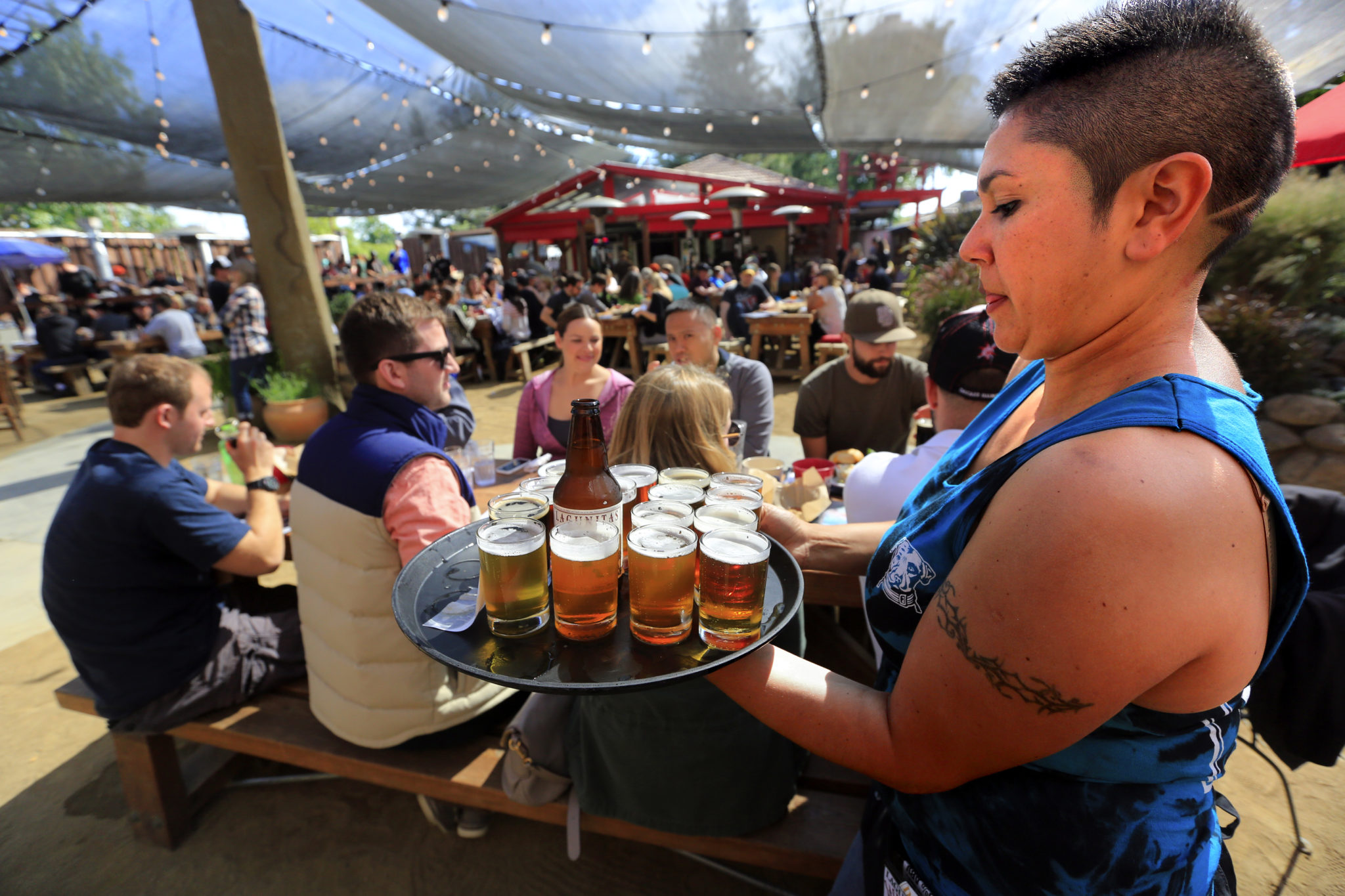 Lagunitas beer garden