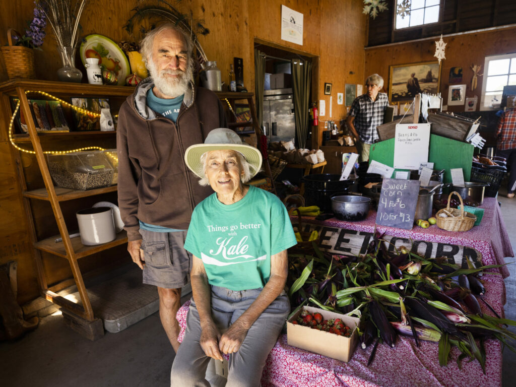 Farmers Wayne and Lee James
