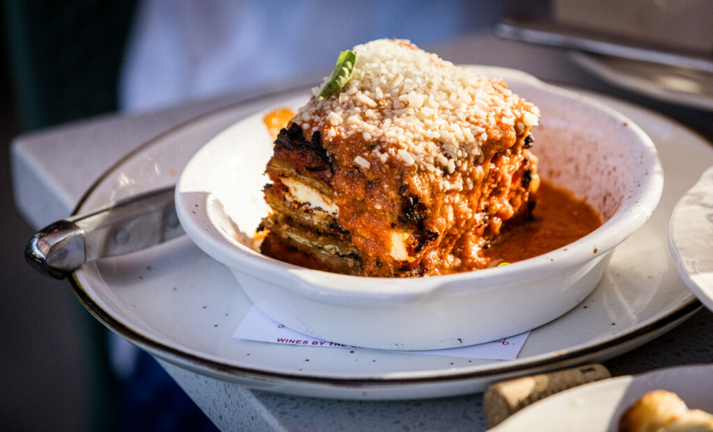 eggplant parm from Sebastopol Italian restaurant Campanella