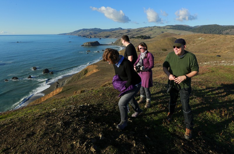 The bluffs above Goat Rock Beach in Jenner. (John Burgess)