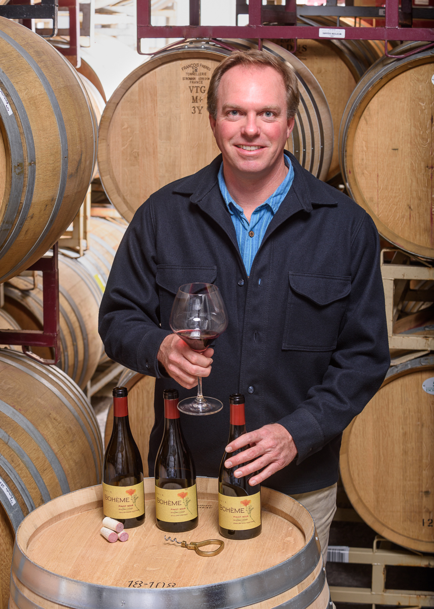 Kurt Beitler, founder of Bohème Wines. (Jerry Dodrill / Bohème Wines)