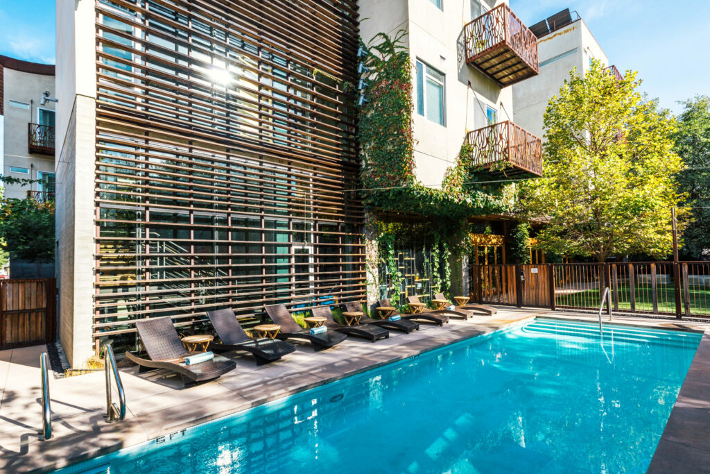 The pool at h2hotel in Healdsburg. (Kim Carroll / h2hotel)