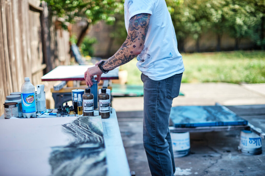 Petaluma artist Aaron Webb. (Kim Carroll/for Sonoma Magazine)