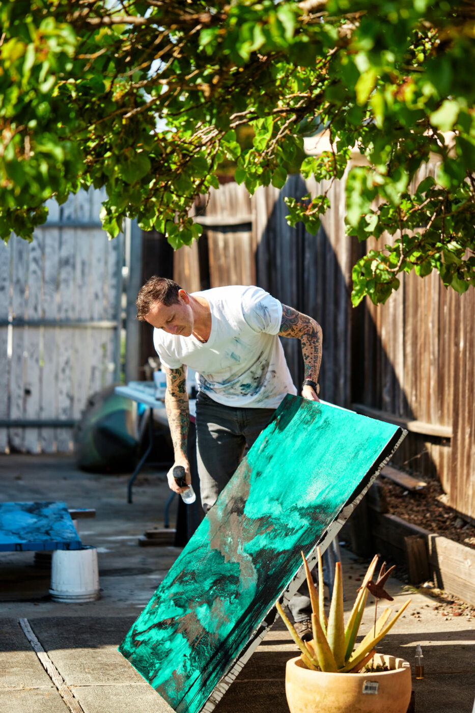 Petaluma artist and Navy officer Aaron Webb