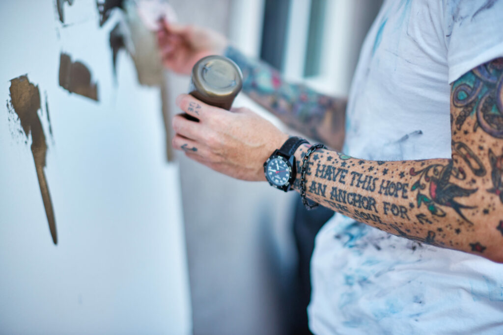 Petaluma artist Aaron Webb. (Kim Carroll/for Sonoma Magazine)