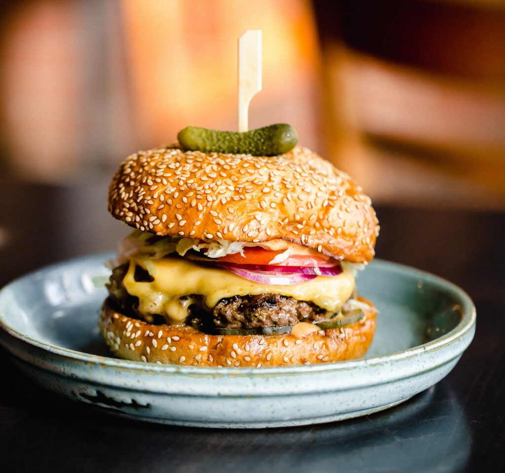 Burger from Lunch Box. (Courtesy of Lunch Box)