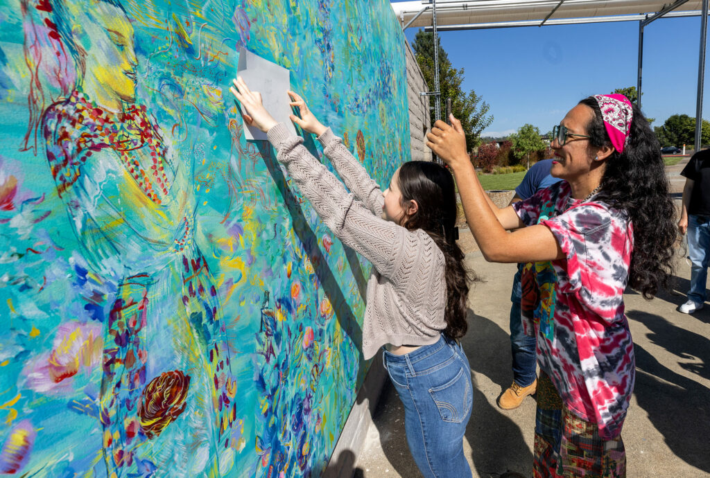 The Maria de los Angeles mural at Santa Rosa's Luther Burbank Center