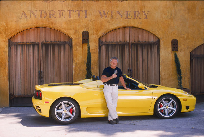 Racing legend Mario Andretti co-founded his Napa Valley winery in 1996 (Photo courtesy of Andretti Winery)