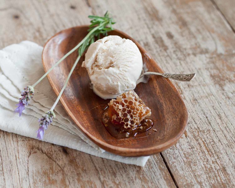 Lavender honeycomb ice cream at Nimble & Finn's Ice Cream in Guerneville. (Nimble & Finn's)