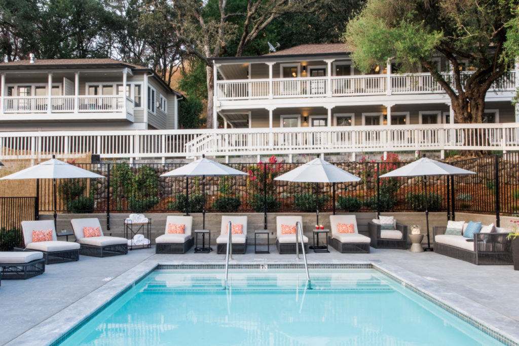 The pool at the Olea Hotel in Glen Ellen. (Sonoma County Tourism)