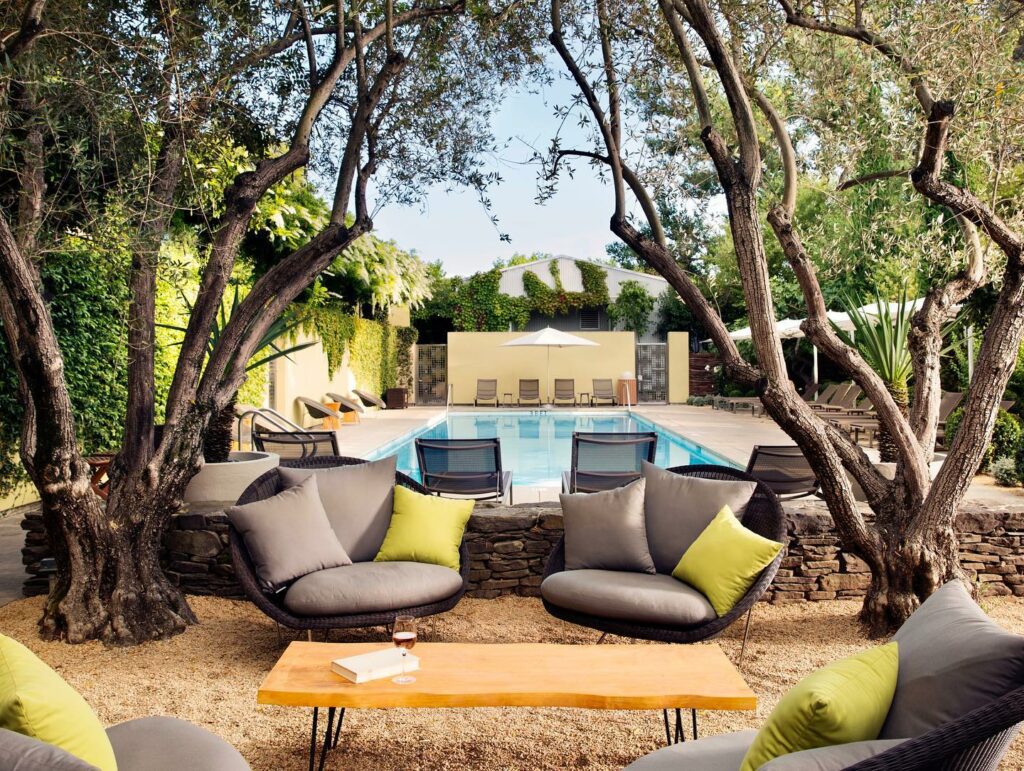 Pool area at Hotel Healdsburg. (Hotel Healdsburg)