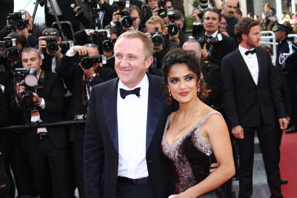 Salma Hayek and her husband Francois-Henri Pinault. (Denis Makarenko / Shutterstock)