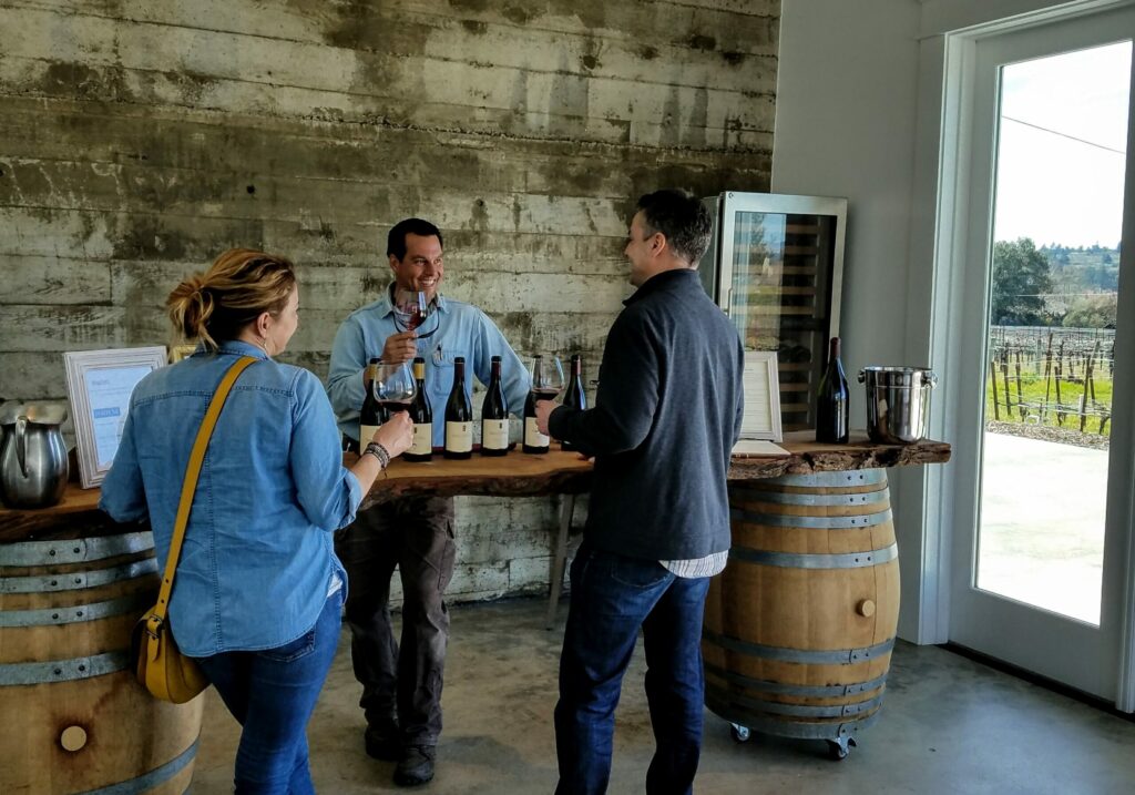 Inside the Small Vines winery tasting room in Sebastopol. (Sonoma County Tourism)